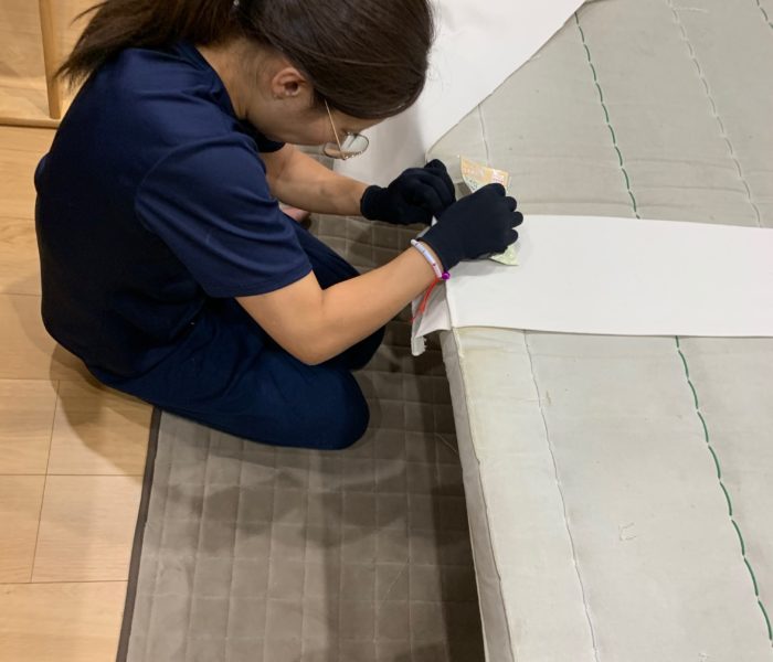 函館リープ体操教室-マット修理１４